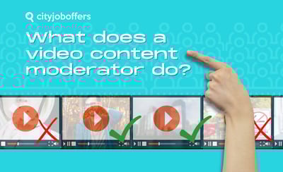 What does a video content moderator do?